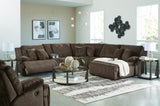 Top Chocolate Tier 6-Piece Sectional with Recliner - image 1
