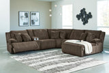 Top Chocolate Tier 6-Piece Sectional with Recliner - image 15