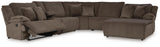 Top Chocolate Tier 6-Piece Sectional with Recliner - image 4
