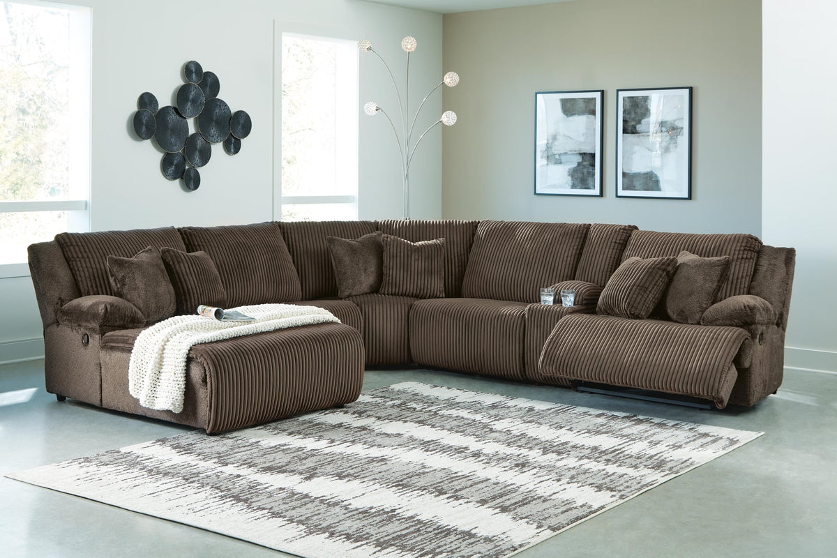 Top Chocolate Tier 6-Piece Sectional with Recliner - image 15