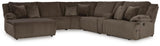 Top Chocolate Tier 6-Piece Sectional with Recliner - image 3