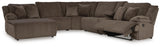Top Chocolate Tier 6-Piece Sectional with Recliner - image 4