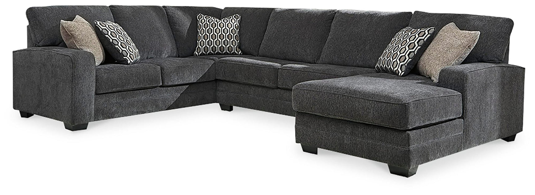 Tracling Slate 3-Piece Sectional with Ottoman - image 3