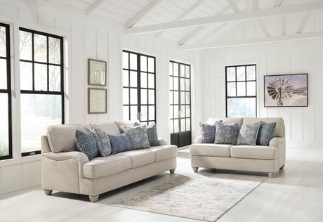 Traemore Linen Sofa And Loveseat - Ella Furniture