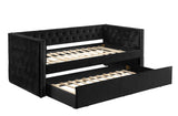 Trina daybed trundle drawer open showing extra bed