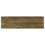 Tyler 3-door mango wood dining sideboard server in brown, front view