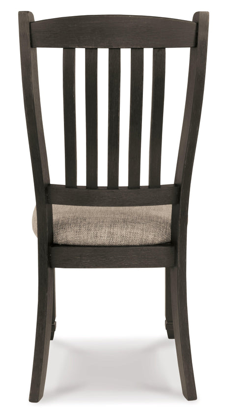 Room setting with Tyler Creek Black Gray Rectangular Dining Room Set