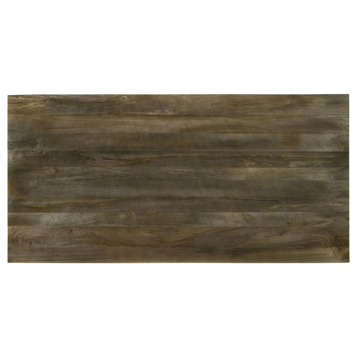 Dining table corner with double V-leg featuring mango wood texture