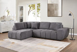 Uptown Grey 2-Piece Sectional Sofa view 2