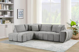 Uptown Light Grey 2-Piece Sectional Sofa view 2