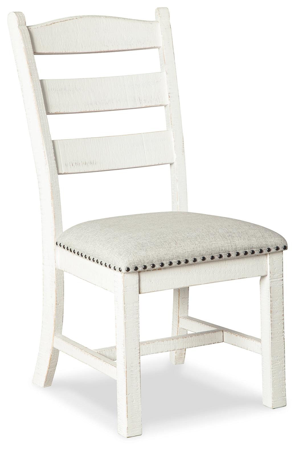 Room setting with Valebeck White Brown Dining Set