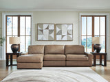 Veronella Sahara Leather 3-Piece Sectional with Chaise - image 1