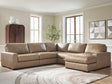 Veronella Sahara Leather 5-Piece Sectional with Chaise - image 1