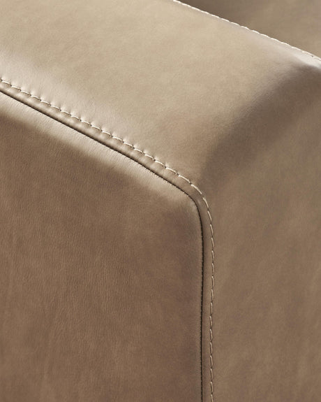 Veronella Sahara Leather 5-Piece Sectional with Chaise - image 3