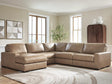 Veronella Sahara Leather 5-Piece Sectional with Chaise from Decor Furniture