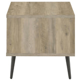Detail of tapered leg design on Welsh Square Wood End Table