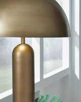 Wendfield Antique Gold Finish Floor Lamp detail view
