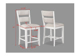 Close-up detail of Wendy White dining chair