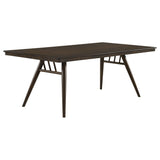 Room view of Wes Brown dining set showing table and chairs