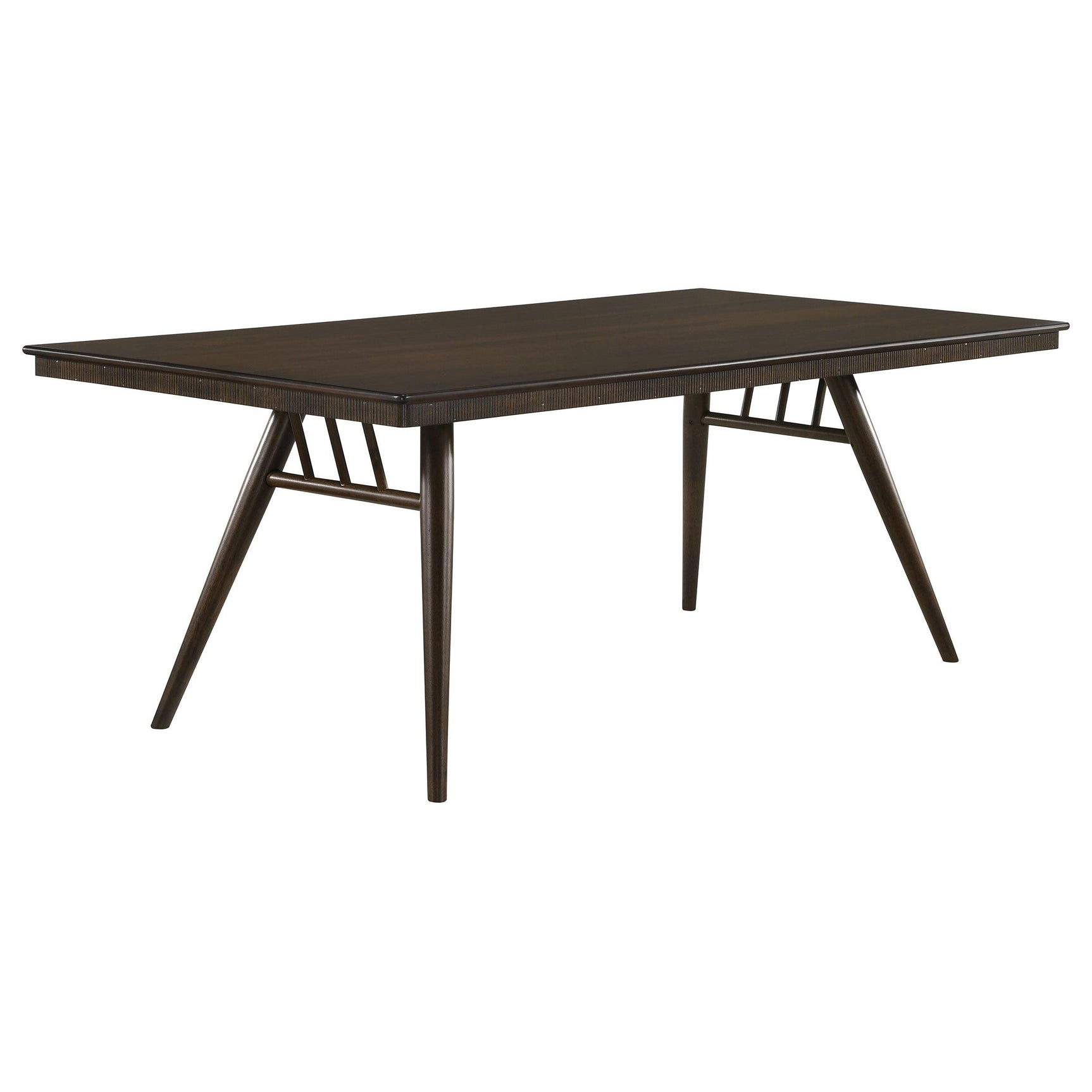 Room view of Wes Brown dining set showing table and chairs