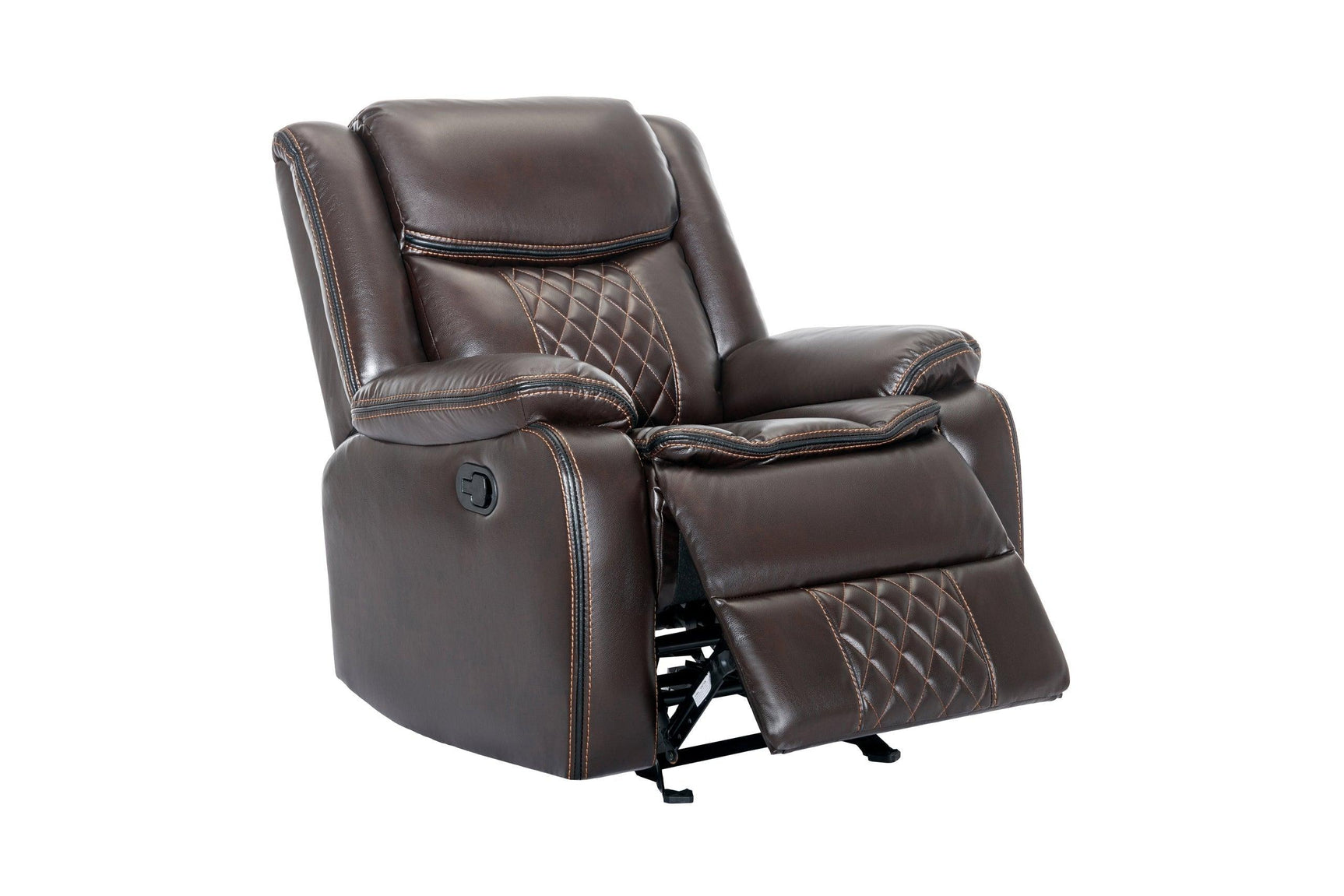 Weston Espresso 3-piece reclining living room set assembled
