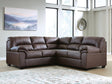 WillowBend Umber Faux Leather 2-Piece Sectional - image 1