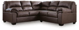 WillowBend Umber Faux Leather 2-Piece Sectional - image 2