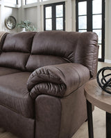 WillowBend Umber Faux Leather 3-Piece Sectional - image 3