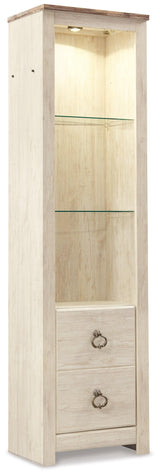 Glass shelves with LED lighting in Willowton Piers