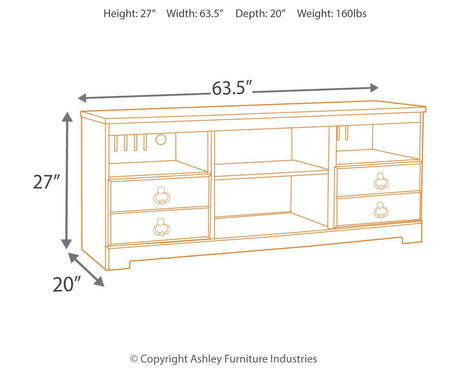 Storage cabinets in Willowton Entertainment Center pier