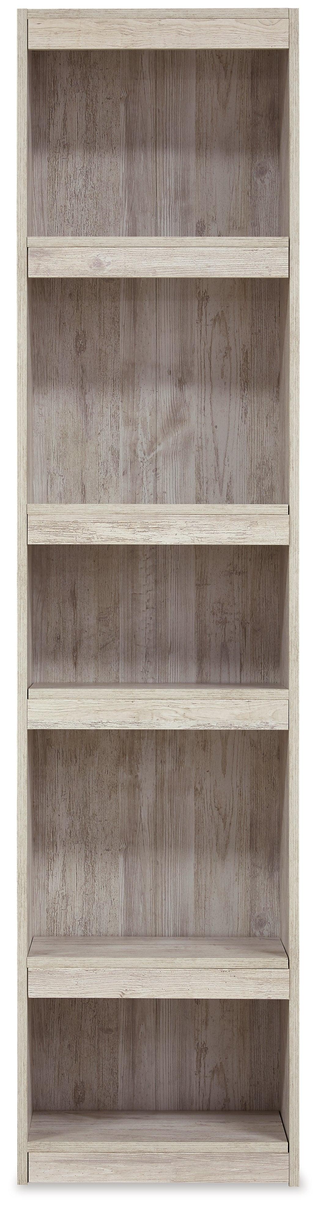 Open shelving and cabinet doors on piers with adjustable shelves