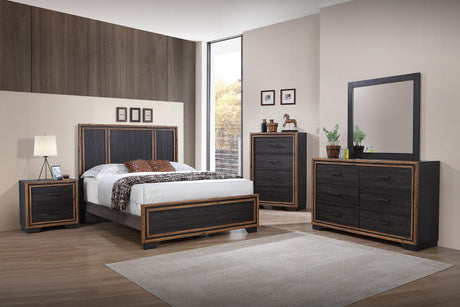 Windsor Charcoal Panel Bedroom Set from Decor Furniture