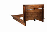 Bed frame showing platform design without box spring
