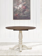 Wirloni Antique White/Brown Dining Drop Leaf Table from Decor Furniture