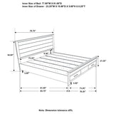 Bedroom angle view of Woodmont Rustic Golden Brown Storage Bedroom Set bed