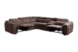 Yash Brown Corduroy Reclining 6-Piece Sectional Sofa view 12