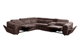 Yash Brown Corduroy Reclining 6-Piece Sectional Sofa view 19