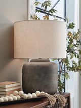 Zandophen Antique Gray Table Lamp from Decor Furniture