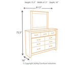 Zelen Warm Gray Panel Bedroom Set bedroom view bed